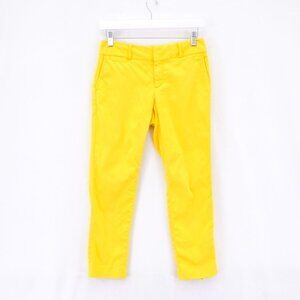 Banana Republic 00P‎ Stretch Petite Yellow Chino Pants Low Rise 27 / 24 Cotton